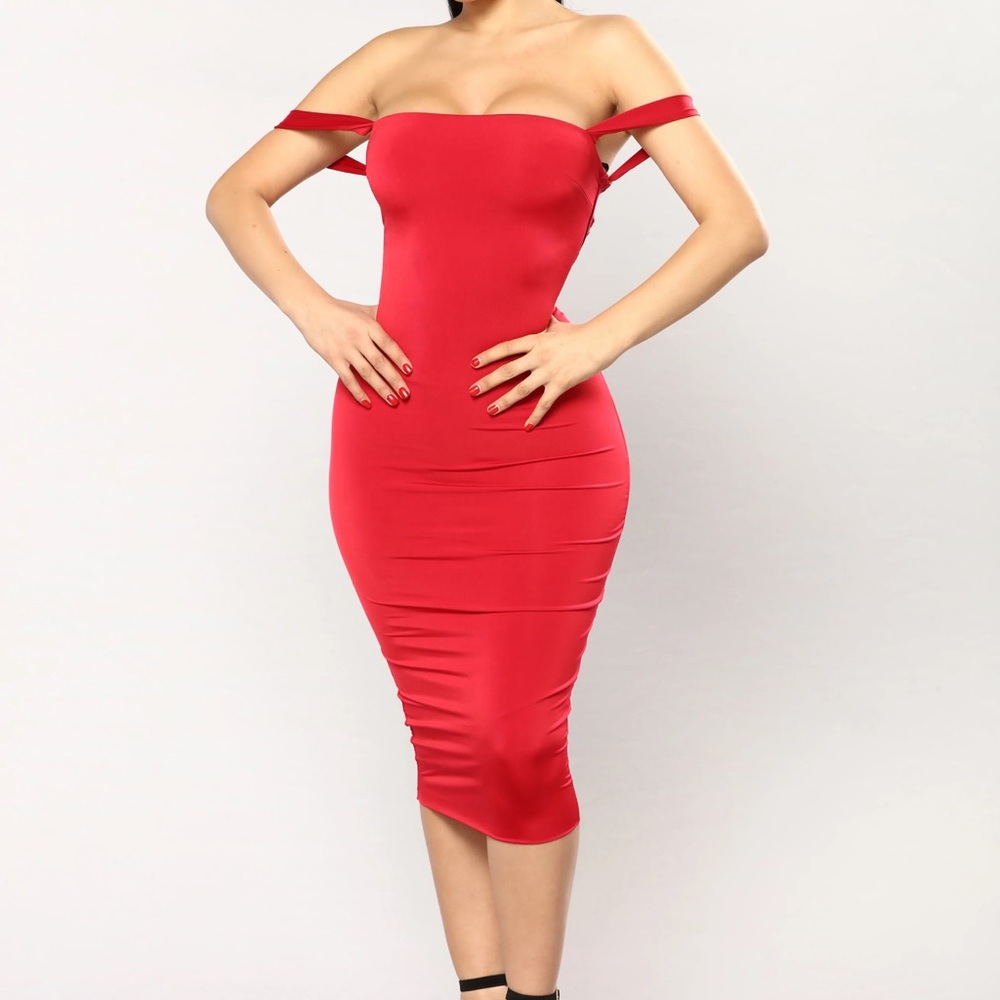 Framed lace up dress